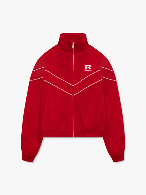 Rhude Mesh Piping Raglan Track Jacket Rhude Mesh Piping Raglan Track Jacket