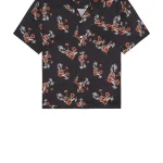 Rhude Men's Turbo Floral Button-Up Shirt in Black