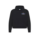 Rhude Black Racing Crest Hoodie