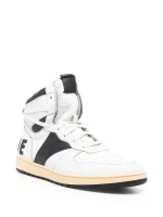 Rhude Colour-Block High-Top Sneakers