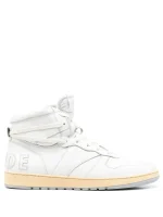 Rhude Logo Patch High-Top Sneakers