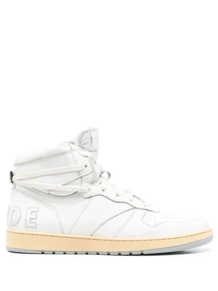 Rhude Logo Patch High-Top Sneakers