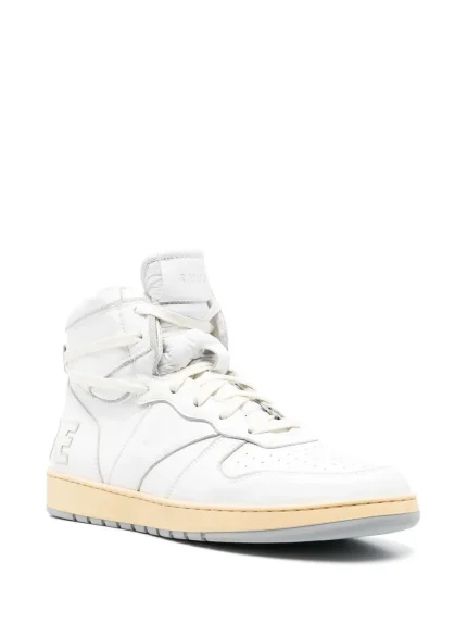 Rhude Logo Patch High-Top Sneakers