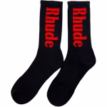 Rhude Socks Black and Red