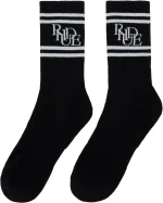 Rhude Black Scrambler Socks