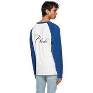 White And Blue Rhude Shirt