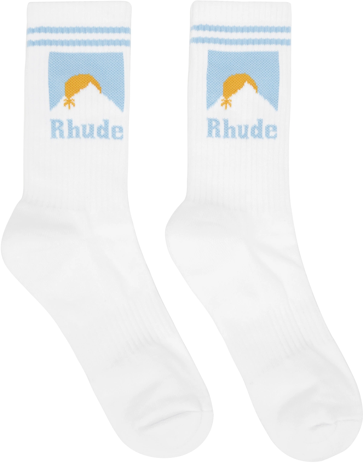 Rhude White Moonlight Socks Rhude White Moonlight Socks